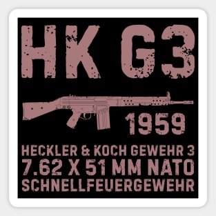 HK G3 German Assault Rifle Magnet